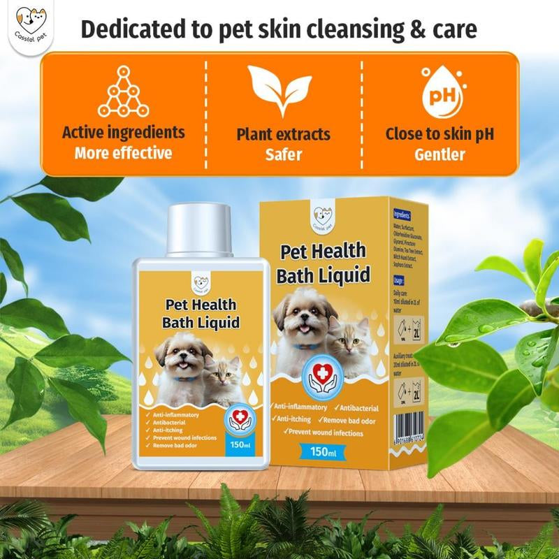 Cassiel Pet Essential Shampoo and Conditioner for Dogs and Cats.