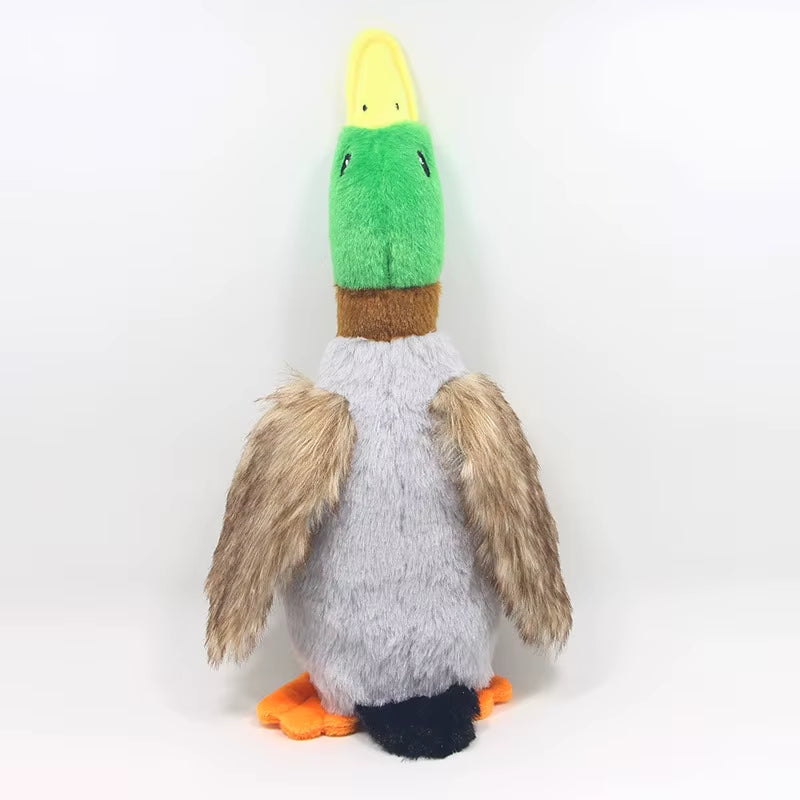 Cute Plush Duck Sound Pet Toy Animal Squeak Dog Toy Cleaning Tooth Dog Chew Rope Chew Toys for Small Medium Dogs Interactive Toy