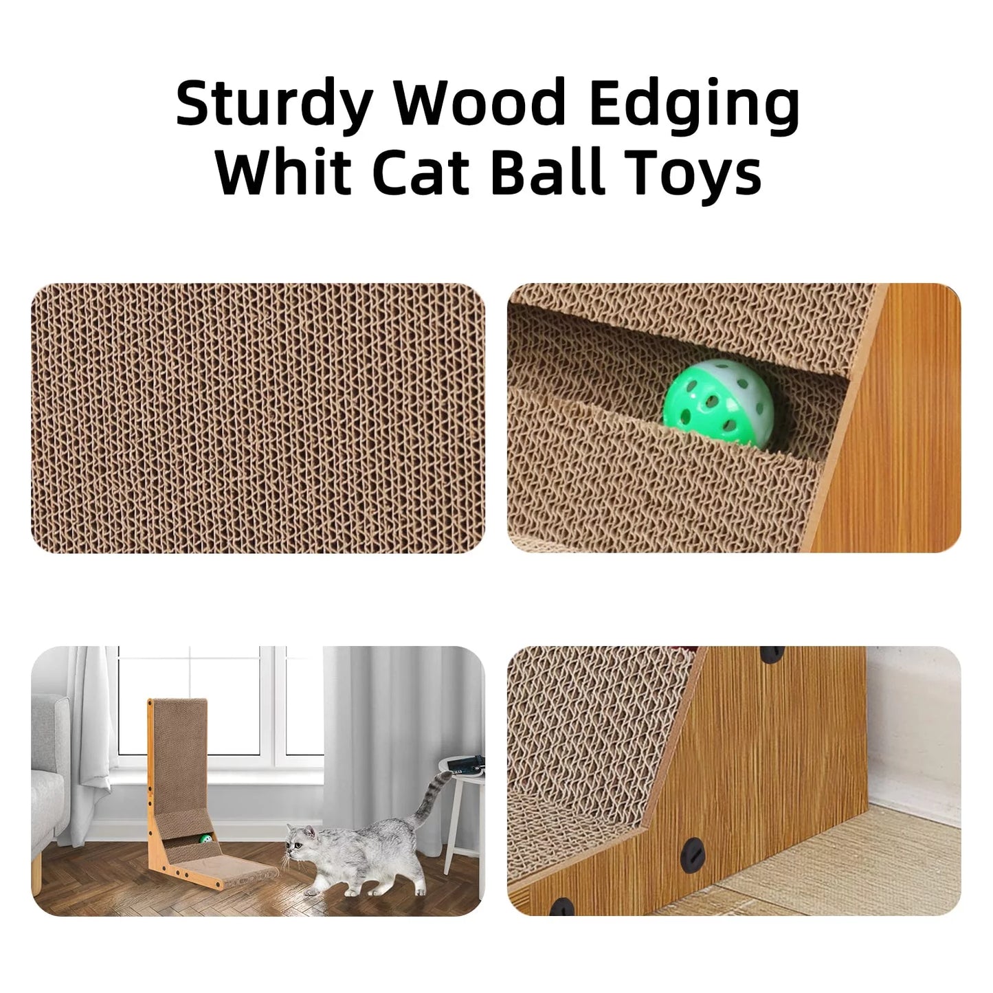 Ultimate Cat Scratching Pad with Ball Toy