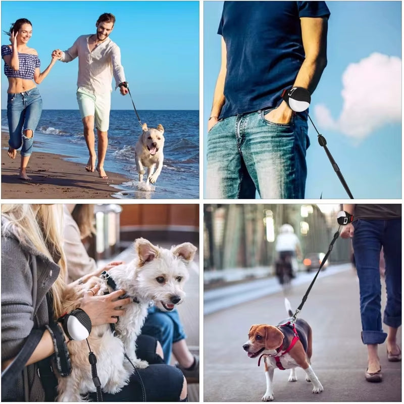 Wrist Dog Leash Handsfree Retractable Pet Traction Rope 3M Automatic Telescopic Pet Chain for Small Medium Large Dog Walking