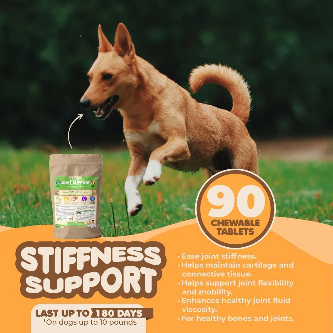 Joint Support for Dogs and Cats Collagen Joint Supplement with Vitamin C 90