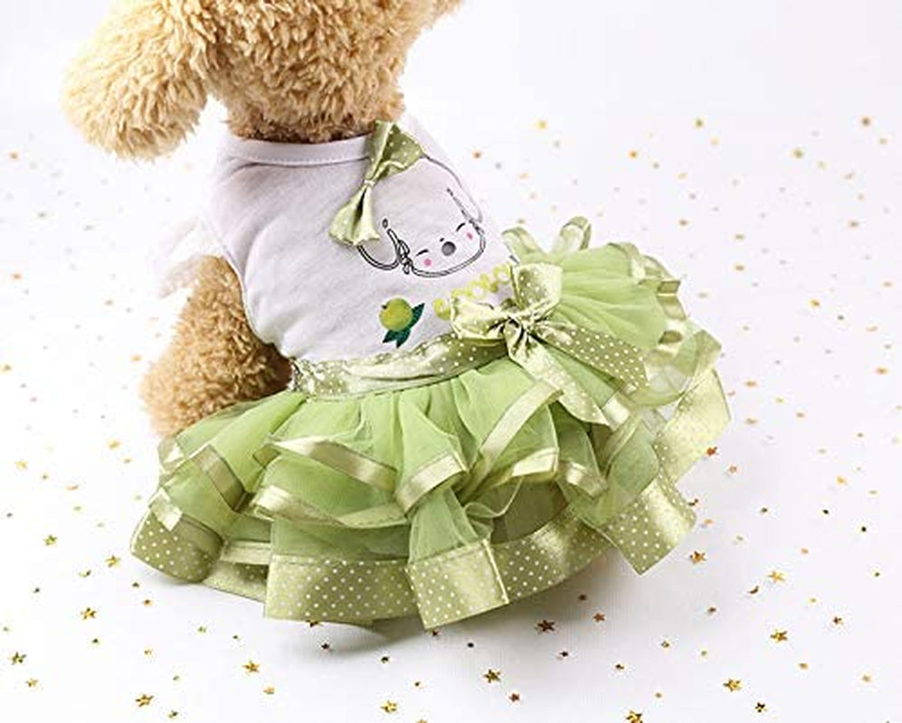 Dog Lace Dress Dog Clothes Pet Puppy Apparel Wedding Dress Skirt for Small Dog Girl Summer Luxury Princess Clothes