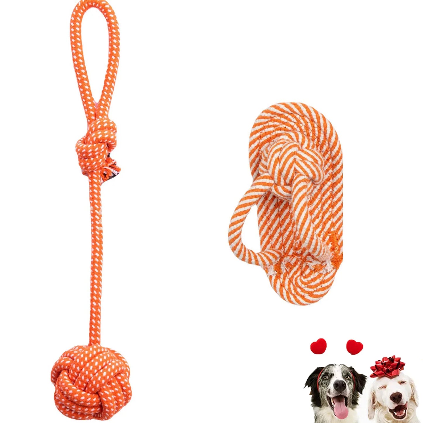 5-PACK Dog Rope Toys, Dog Chew Rope Toys Puppy Teething Toys for Small and Medium Dogs Stimulation & Training