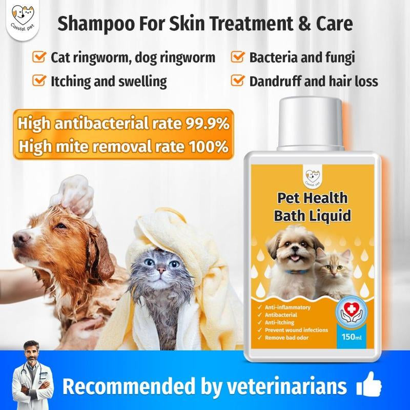 Cassiel Pet Essential Shampoo and Conditioner for Dogs and Cats.