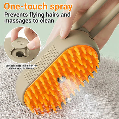 Cat Steam Brush Steamy Dog Brush 3 in 1 Electric Spray Cat Hair Brushes for Massage Pet Grooming Comb Hair Removal Combs Pet Products